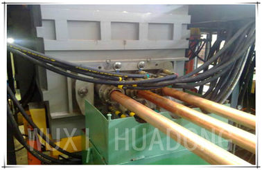 máquina de carcaça contínua horizontal das tubulações de bronze de 300mm 0,3 toneladas de fornalha de derretimento