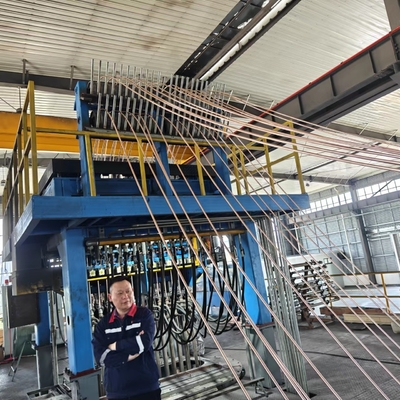 Máquina de fundição contínua de cobre e de cobre econômica para barras e perfis de cobre livres de oxigénio
